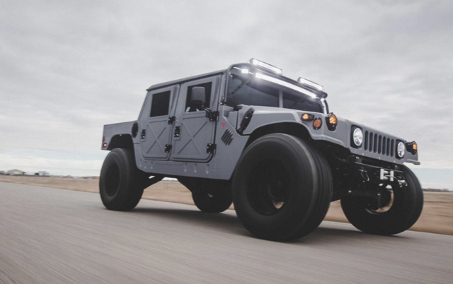 Dual Tesla Motor Powered Humvee